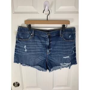 Aerie Distressed Boyfriend Denim Shorts Women’s Size XL